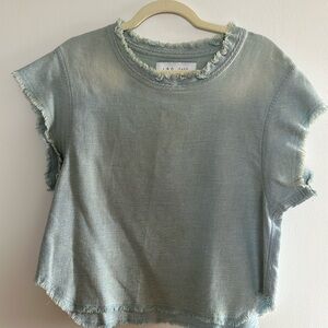 Iro light denim shirt, 100% cotton, size 34